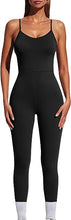 Load image into Gallery viewer, Basic Form-fitting Unitard Bodysuit - Black