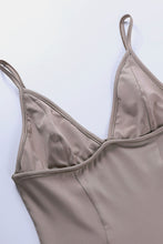 Load image into Gallery viewer, Solid color stretch adjustable straps sexy stylish bodysuit - blush