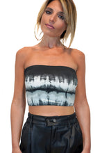Load image into Gallery viewer, Tie Dye Print Bra Crop Tube Top