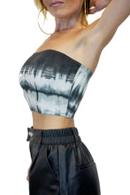 Load image into Gallery viewer, Tie Dye Print Bra Crop Tube Top