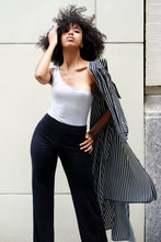 Load image into Gallery viewer, One Shoulder Metallic Skinny Bodysuit