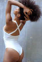 Load image into Gallery viewer, New stylish solid color summer simple crossing strap sexy slim bodysuit