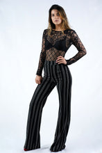 Load image into Gallery viewer, Sheer Eyelash Lace Long Sleeve Bodysuit (Reversible)