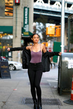 Load image into Gallery viewer, Fitted Ribbed Velvet Cami Bodysuit
