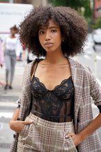 Load image into Gallery viewer, Spaghetti Strap Lace Insert Bodysuit
