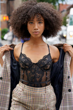 Load image into Gallery viewer, Spaghetti Strap Lace Insert Bodysuit