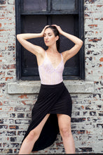 Load image into Gallery viewer, Floral Lace Sheer Teddy Bodysuit - Lilac