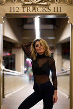 Load image into Gallery viewer, High Neck Fitted Mesh Bodysuit