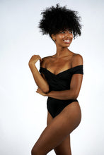 Load image into Gallery viewer, Off Shoulder Short Sleeve Crisscross Design Bodysuit