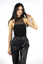 Load image into Gallery viewer, Mesh Insert Halter Bodysuit