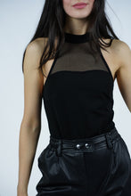 Load image into Gallery viewer, Mesh Insert Halter Bodysuit