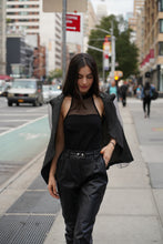 Load image into Gallery viewer, Mesh Insert Halter Bodysuit