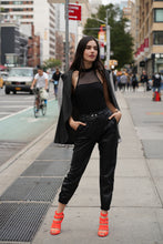 Load image into Gallery viewer, Mesh Insert Halter Bodysuit