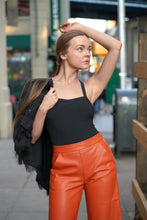 Load image into Gallery viewer, Crisscross Back Solid Bodysuit