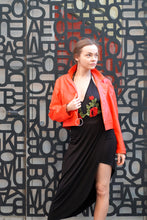 Load image into Gallery viewer, Plunging Backless Bodysuit With Embroidered Appliqué