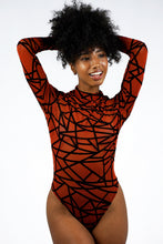 Load image into Gallery viewer, Sheer Mesh Geometric Bodysuit