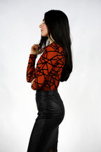 Load image into Gallery viewer, Sheer Mesh Geometric Bodysuit
