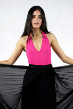 Load image into Gallery viewer, Stretch Cotton Halter Bodysuit