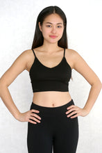 Load image into Gallery viewer, Lace Panel Crop Cami Top