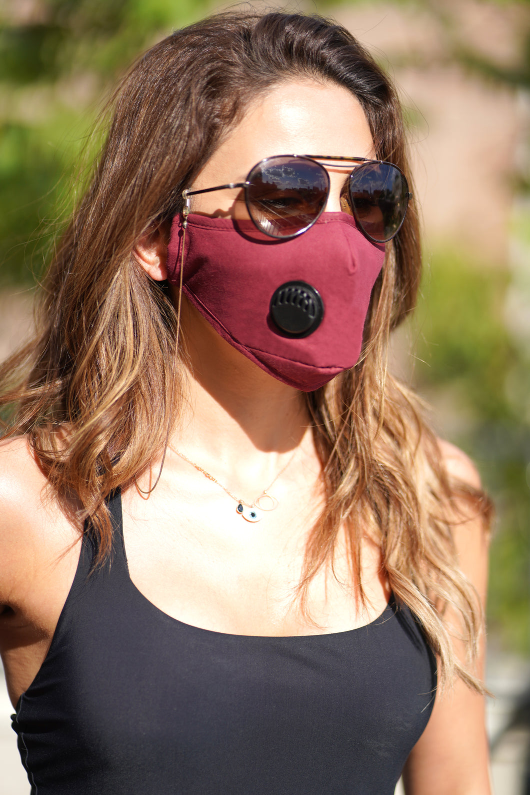 Waterproof Anti Dust Mask with Disposable Mask Filter - Red