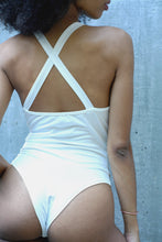 Load image into Gallery viewer, New stylish solid color summer simple crossing strap sexy slim bodysuit