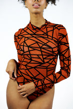 Load image into Gallery viewer, Sheer Mesh Geometric Bodysuit
