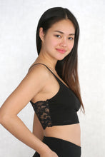 Load image into Gallery viewer, Lace Panel Crop Cami Top
