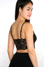 Load image into Gallery viewer, Lace Panel Crop Cami Top